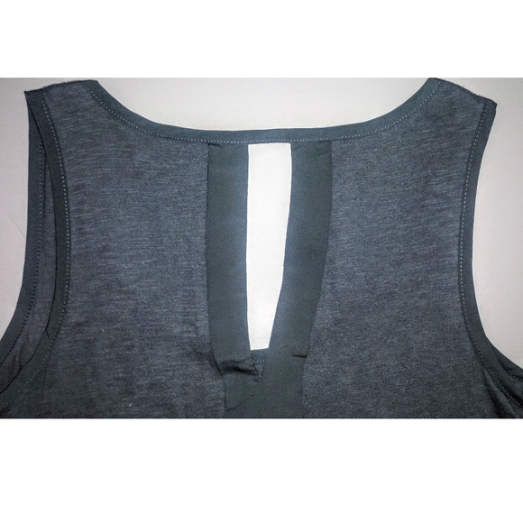 3/$24! Banana Republic Split Back Slate Tank Top - Picture 4 of 5